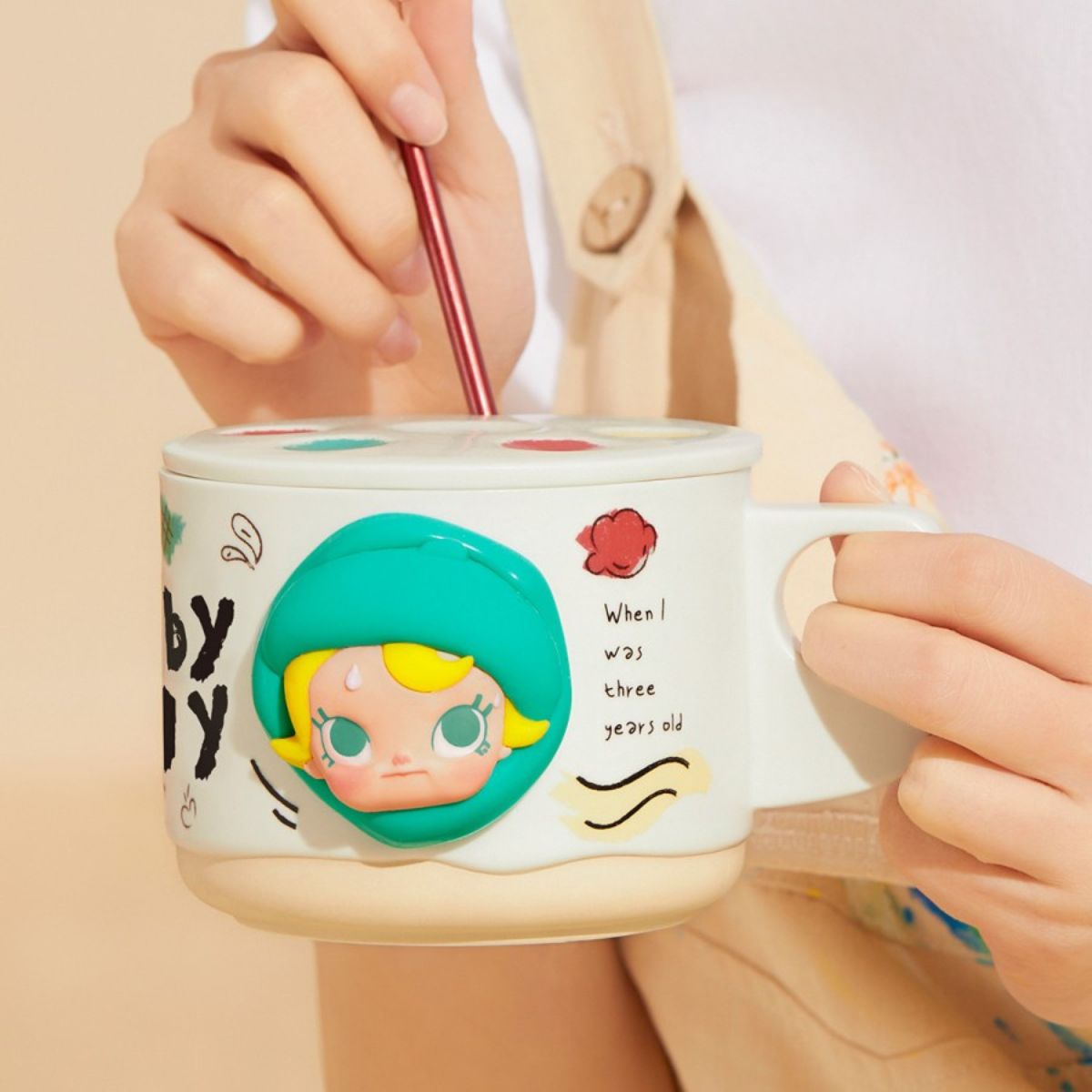 Pop Mart Baby Molly When I Was Three Ceramic Mug