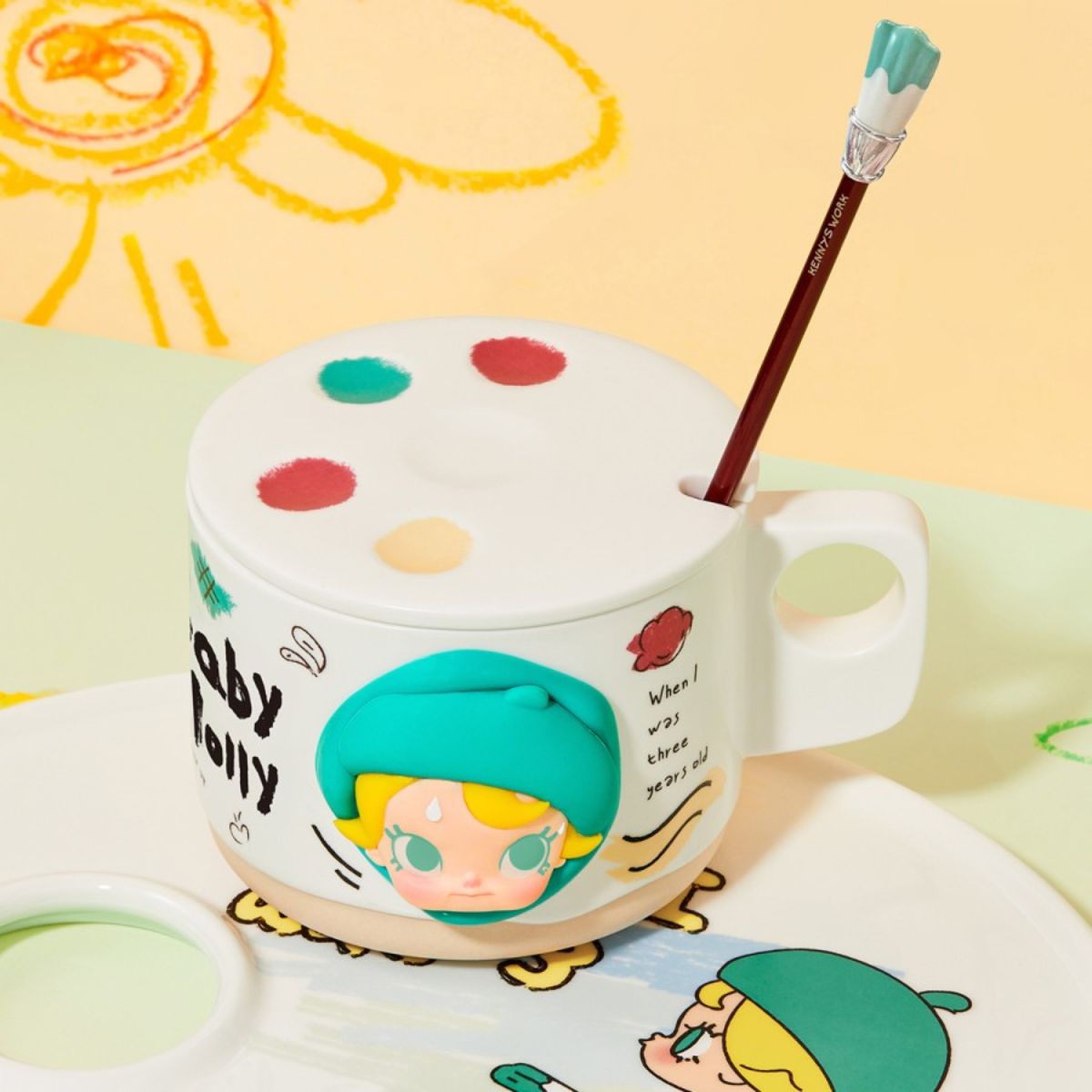 Pop Mart Baby Molly When I Was Three Ceramic Mug