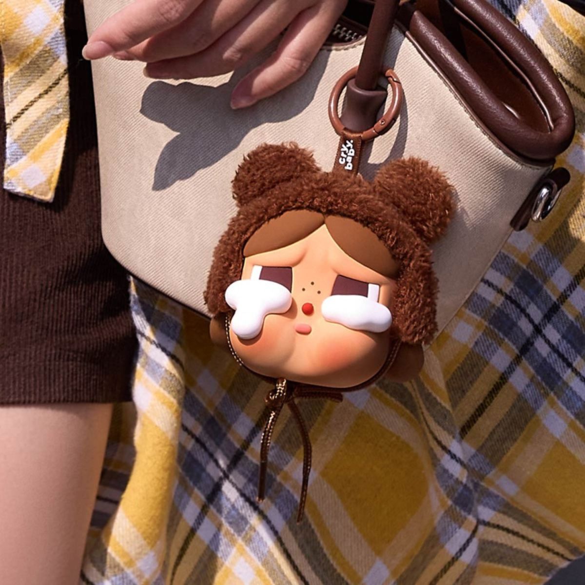 POP MART CRYBABY Crying Again Earphone Case Bag Charm