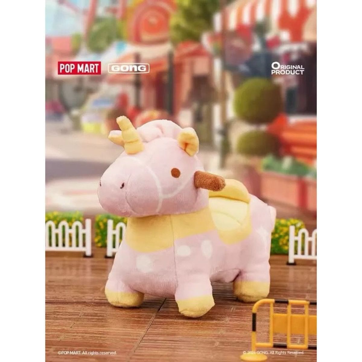 POP MART Gong Roaming Plush Toy Car Mobil Labubu