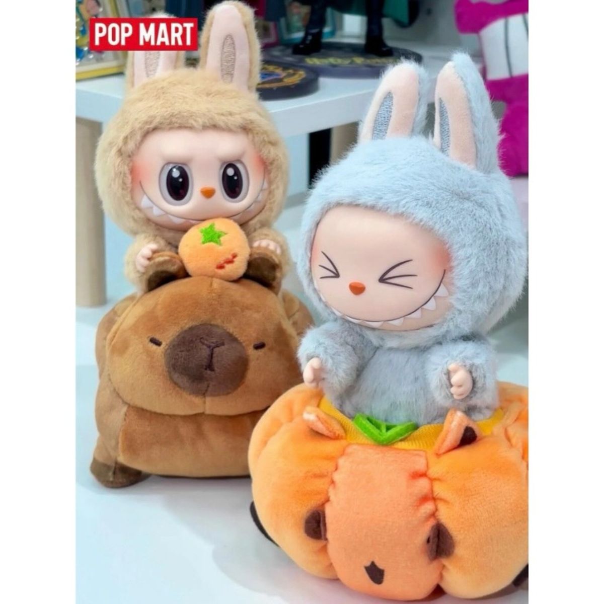 POP MART Gong Roaming Plush Toy Car Mobil Labubu