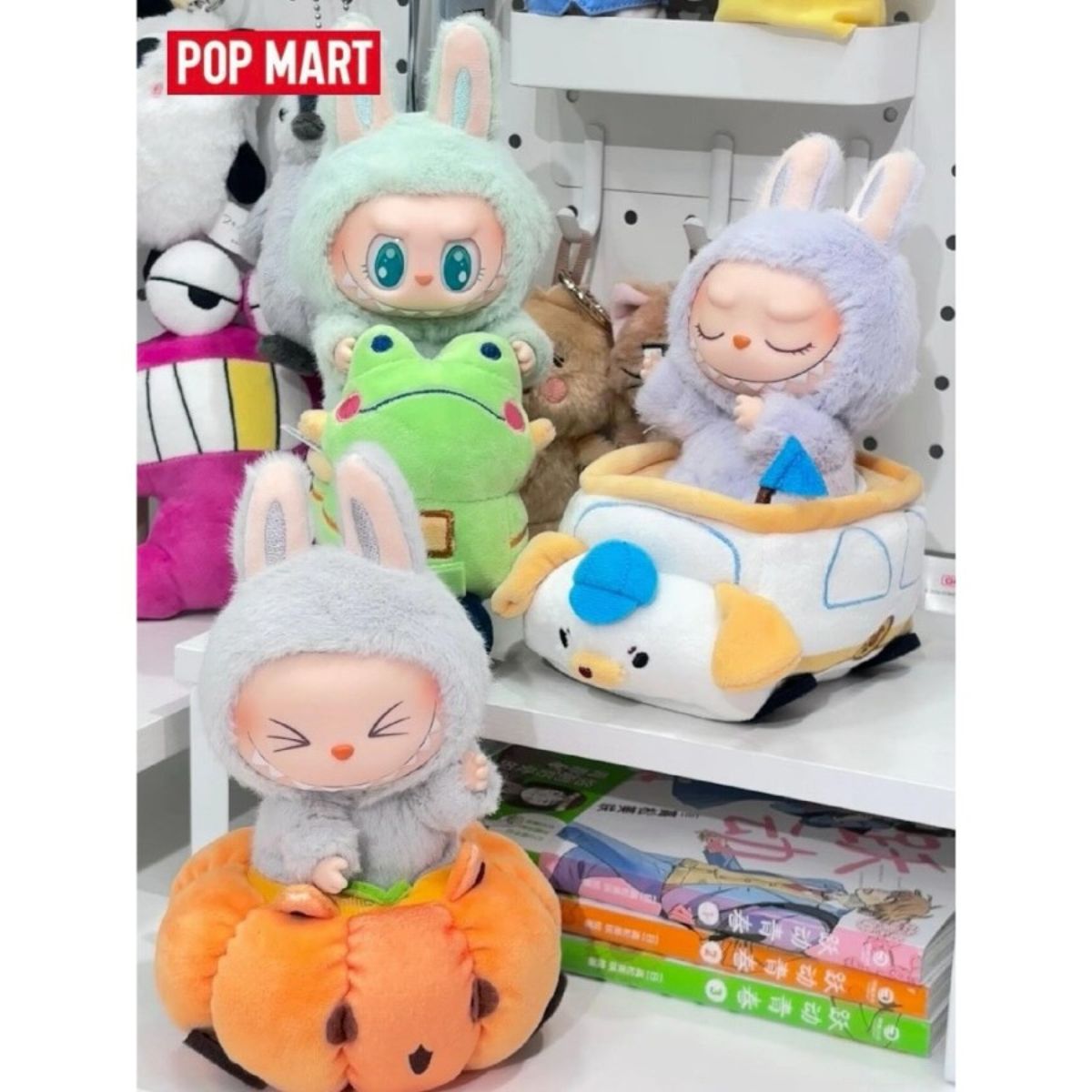 POP MART Gong Roaming Plush Toy Car Mobil Labubu