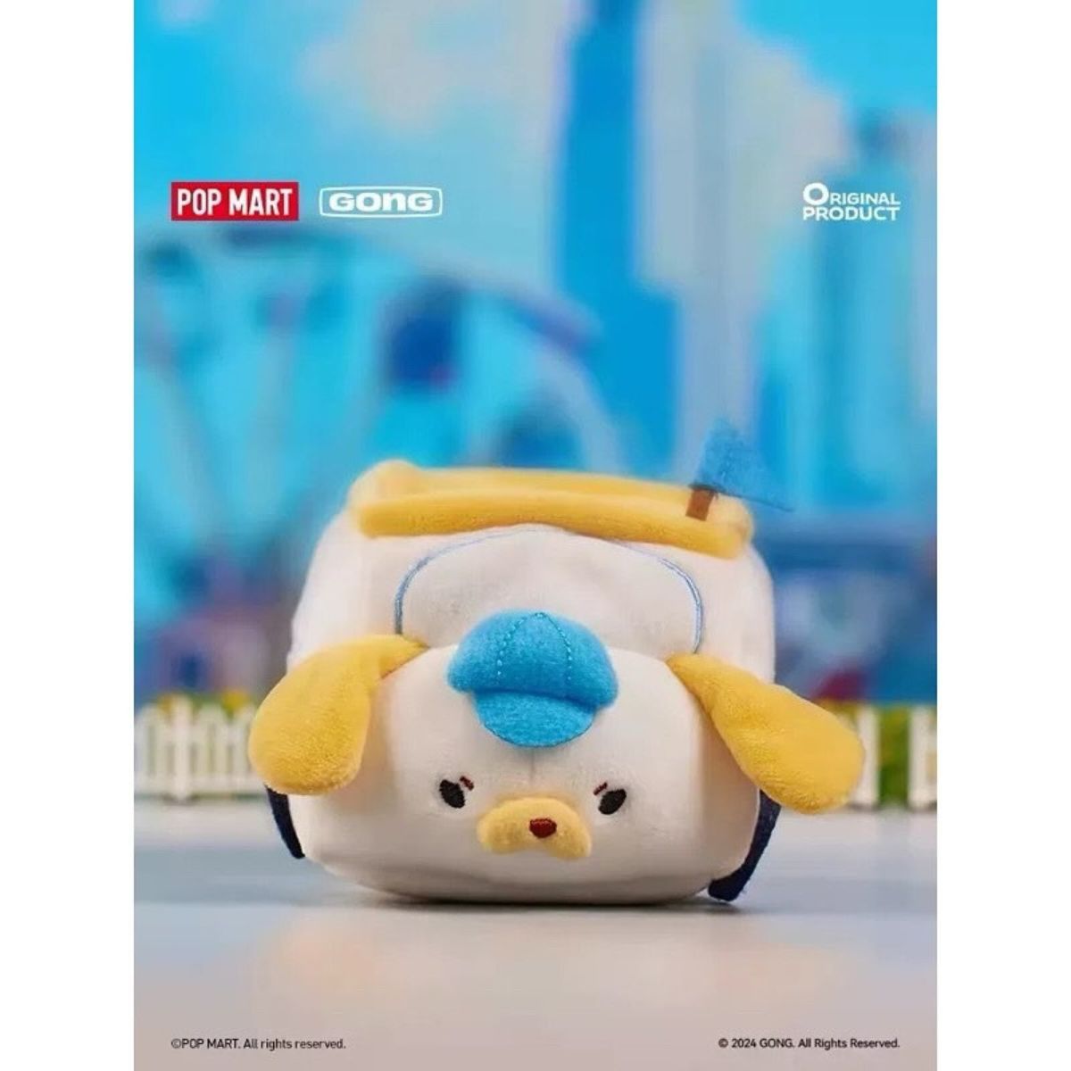 POP MART Gong Roaming Plush Toy Car Mobil Labubu