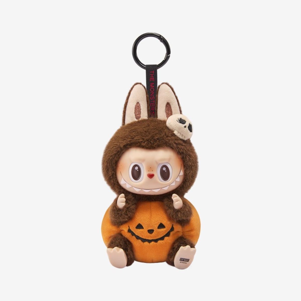 Pop Mart Labubu Halloween Party Sitting Pumpkin Vinyl Plush Pendant