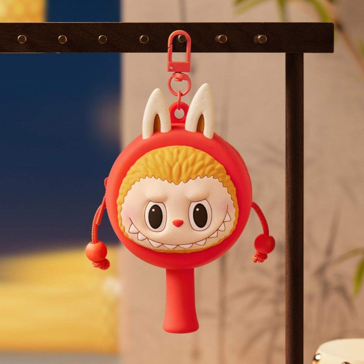 Pop Mart The Monsters Labubu Rattle Drum Earphone Airpods Case Bag Charm