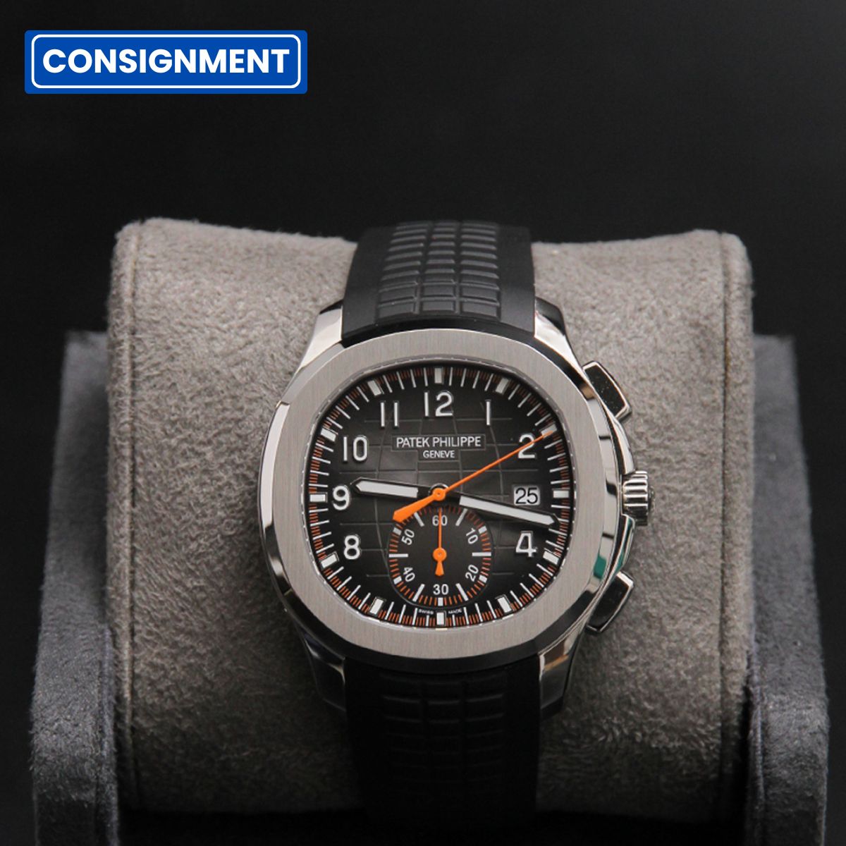 Patek Philippe Aquanaut Chronograph 42 Gray Black Dial 5968A-001