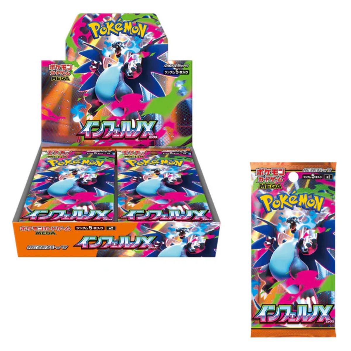 Pokemon Card Game MEGA Expansion Pack Inferno X Booster Box Japan TCG