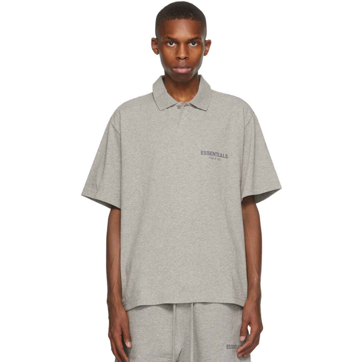 Fear Of God Essentials Polo Shirt Oatmeal