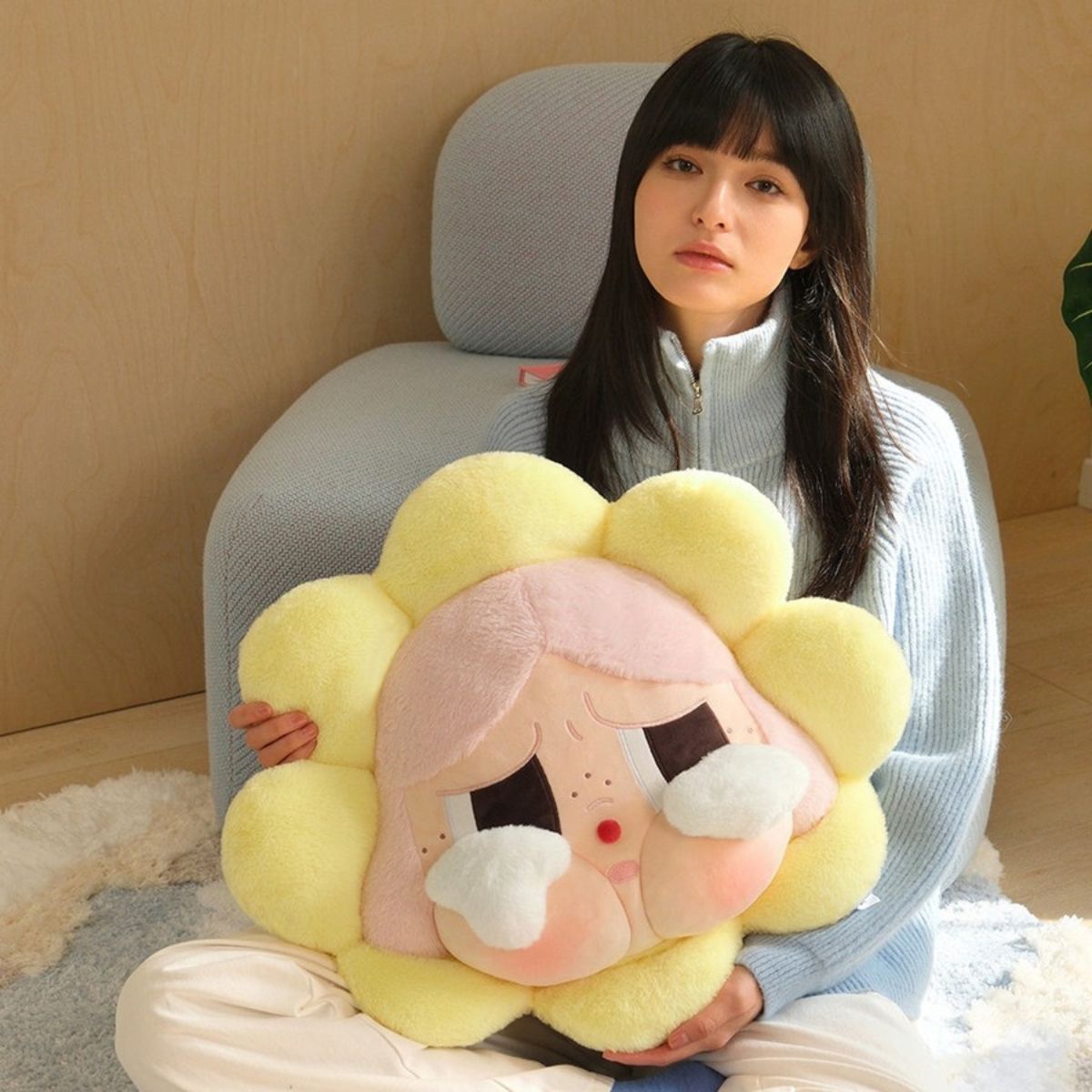 Pop Mart Sad Club Series Plush Pillow Crybaby