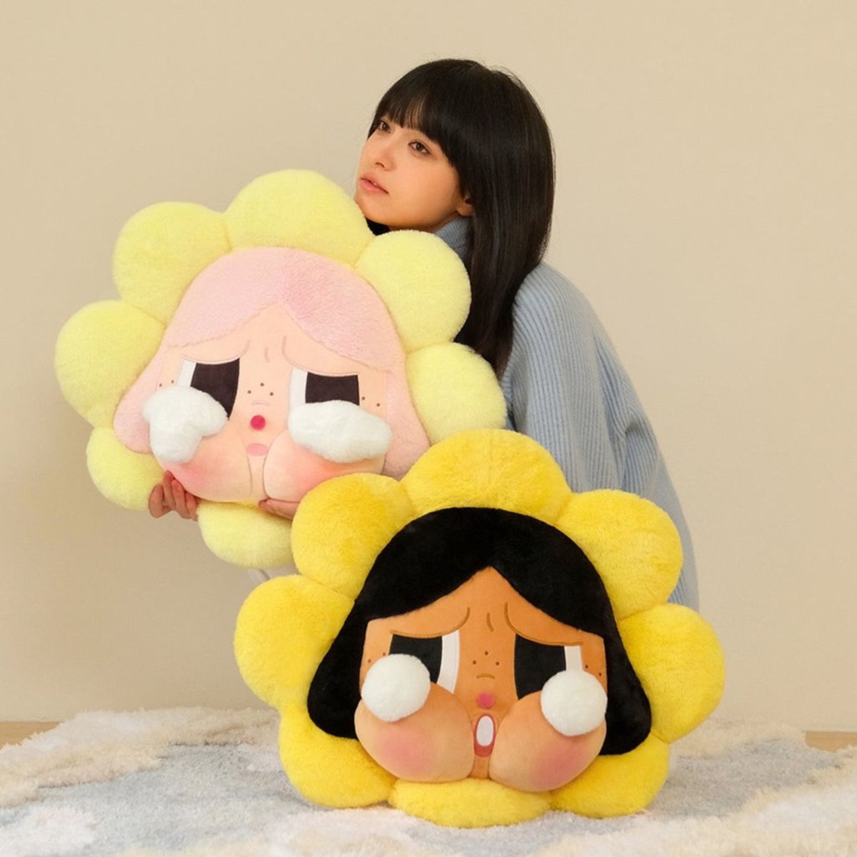 Pop Mart Sad Club Series Plush Pillow Crybaby