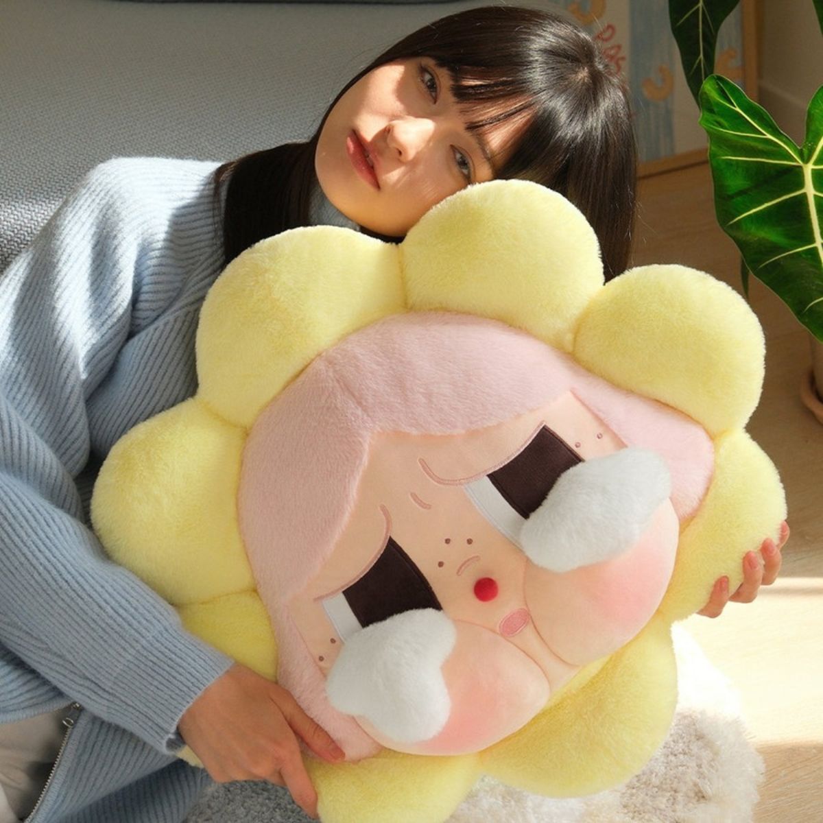 Pop Mart Sad Club Series Plush Pillow Crybaby