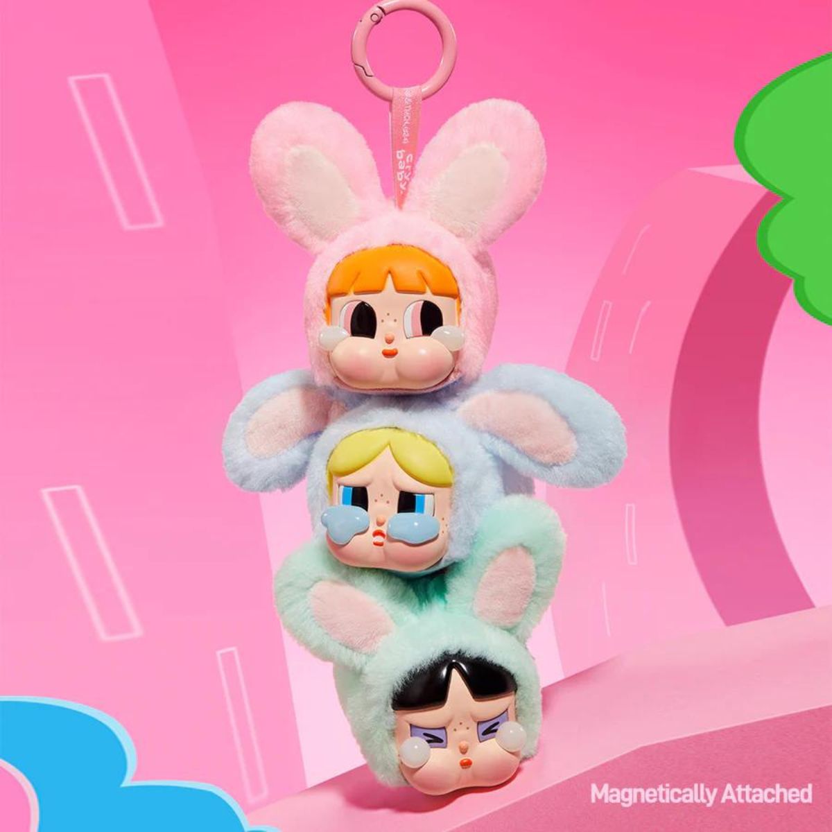 Pop Mart Crybaby × Powerpuff Girls Vinyl Face Plush