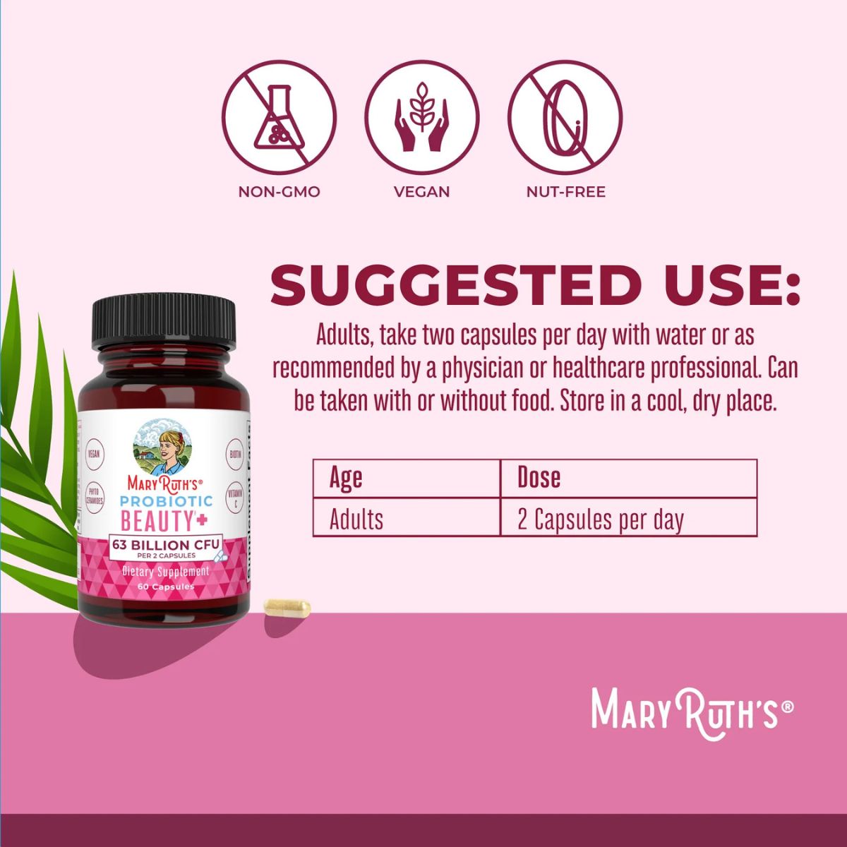 Mary Ruth Organics Probiotic Beauty 60 Capsules