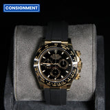Daytona Yellow Gold Black Dial Oysterflex  116518LN