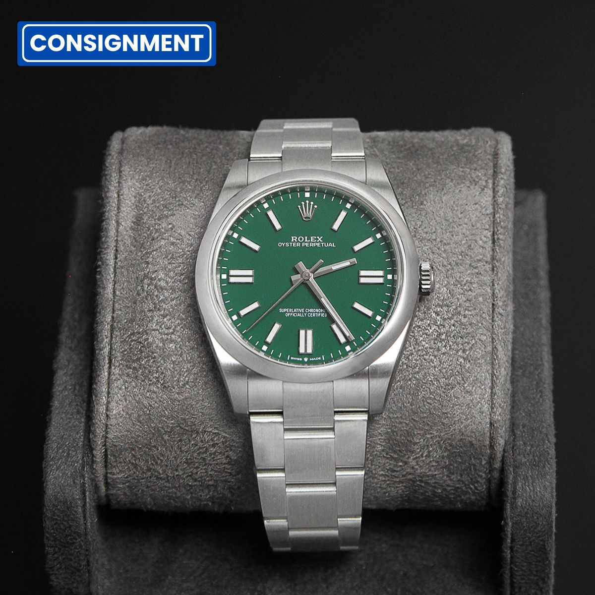 Oyster Perpetual 41  Green Dial 124300