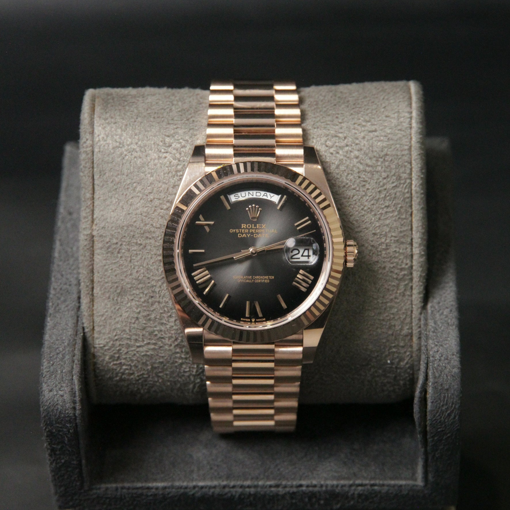 Daydate 40 RG Slate Ombré Dial  228235