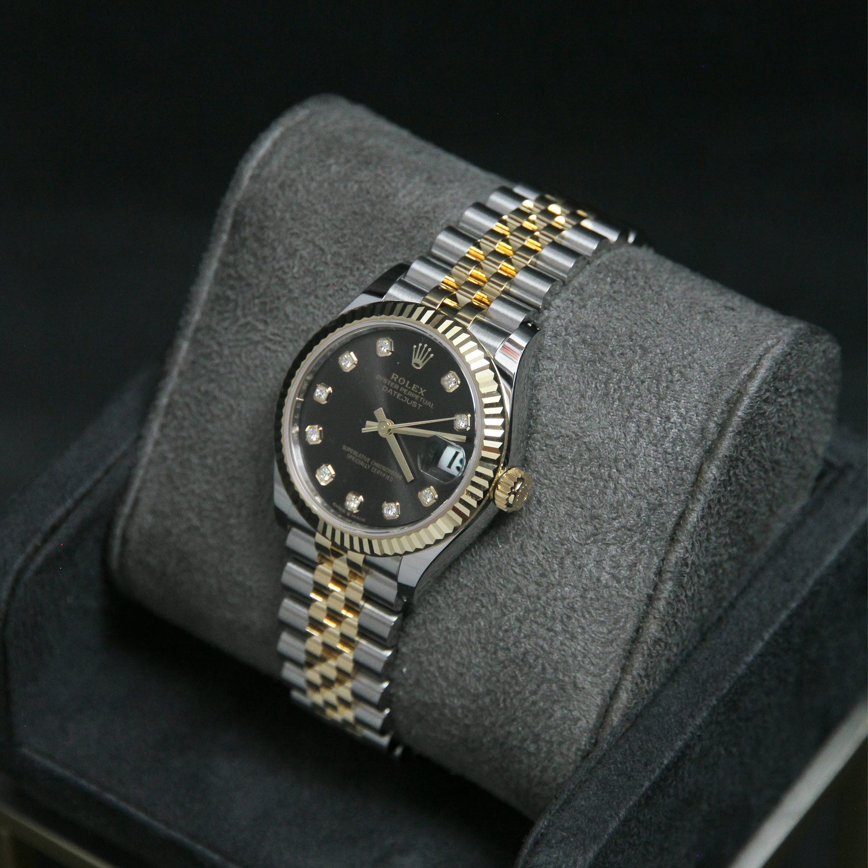 Datejust 31 Dark Grey Dial Diamond 10 278273G