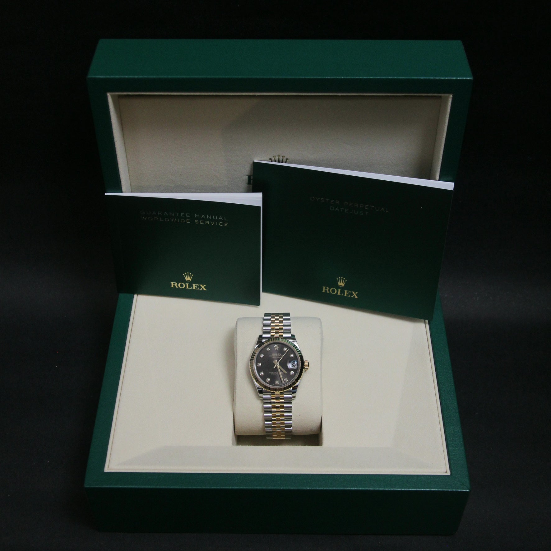 Datejust 31 Dark Grey Dial Diamond 10 278273G