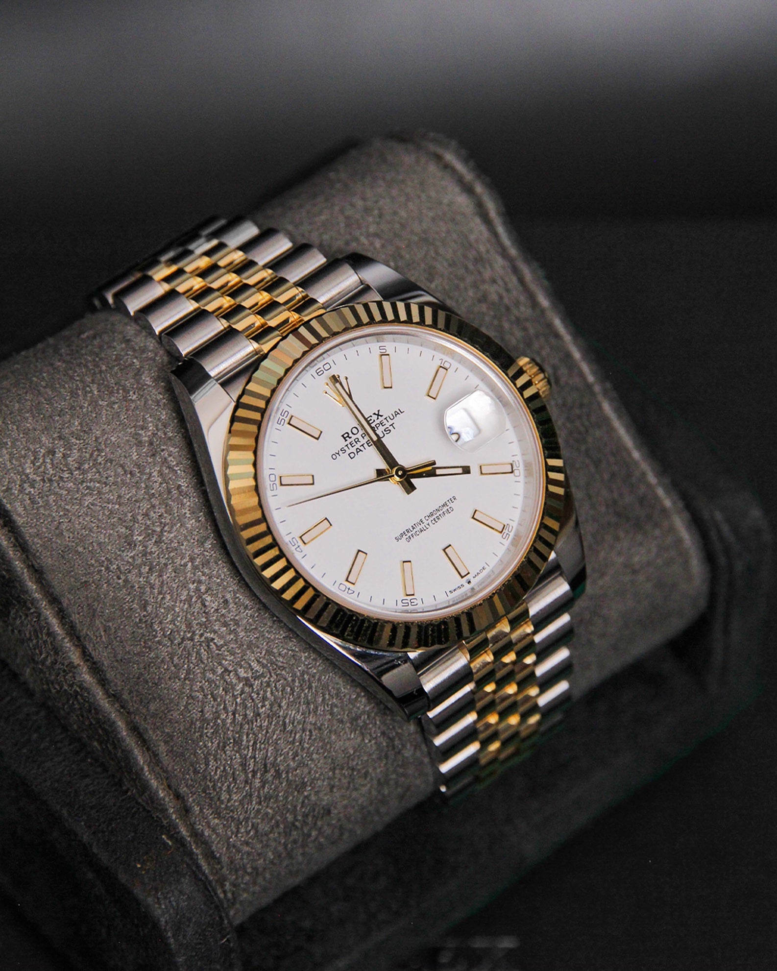 DateJust 41 White Index Dial Jubilee 126333