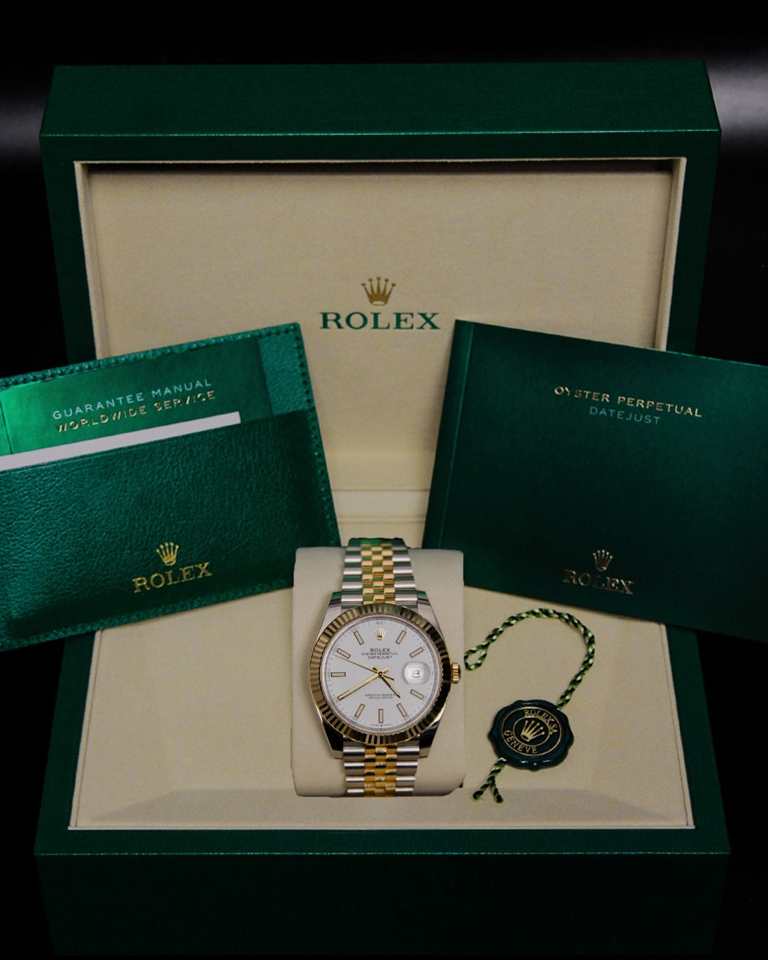 DateJust 41 White Index Dial Jubilee 126333