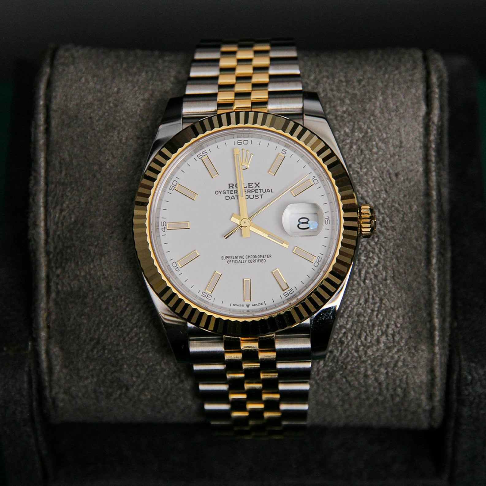 DateJust 41 White Index Dial Jubilee 126333