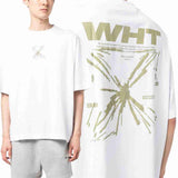 Off White Splash Arrow Over Skate T-Shirt White Beige