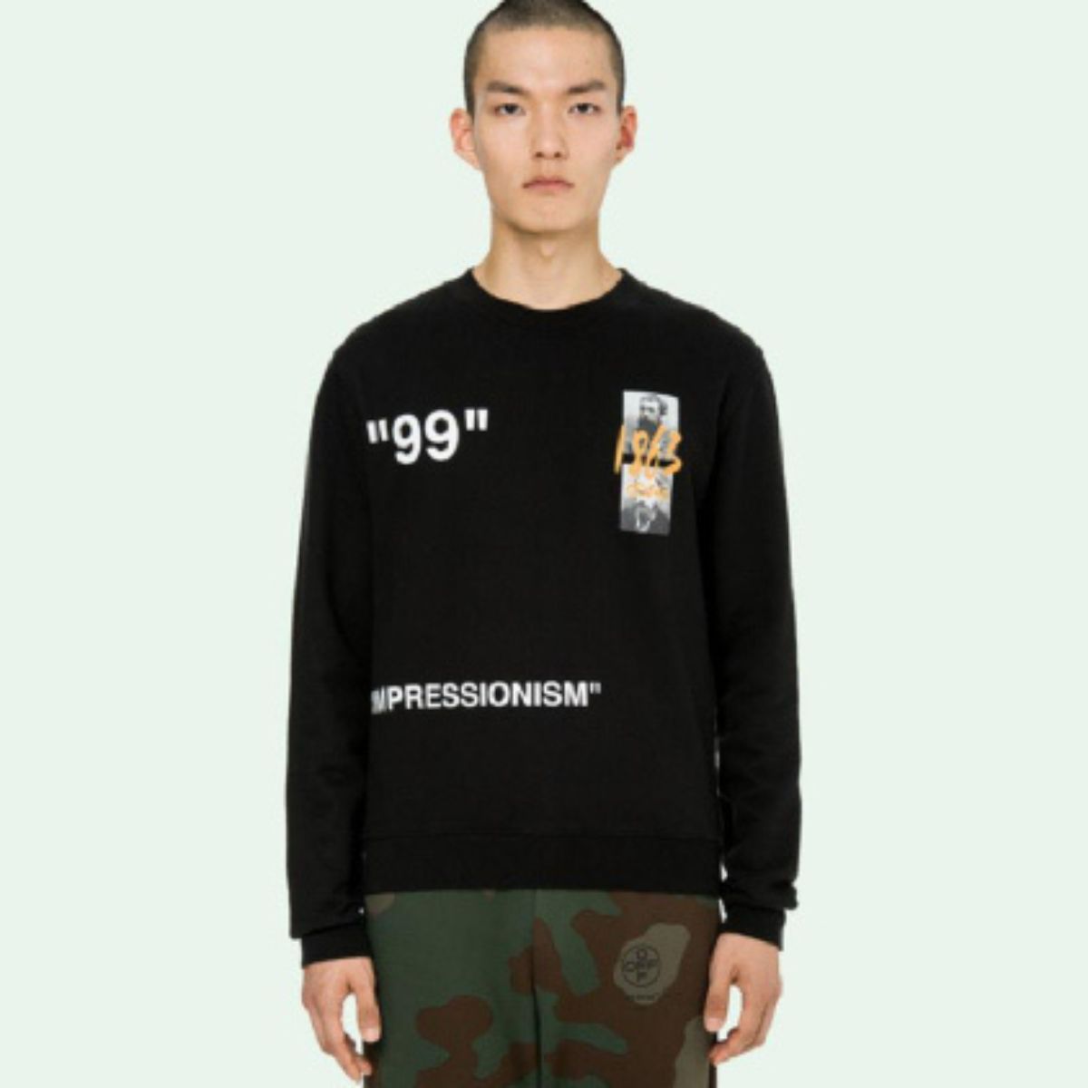 Off White Summer Crewneck Sweater