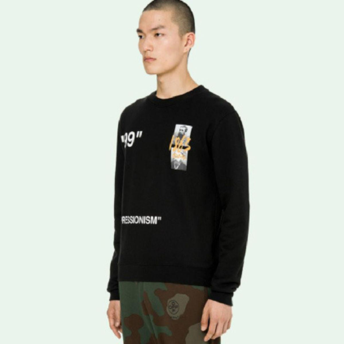 Off White Summer Crewneck Sweater