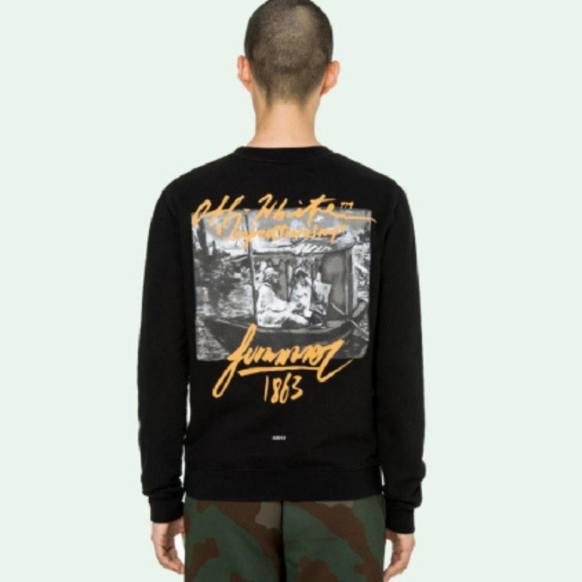 Off White Summer Crewneck Sweater