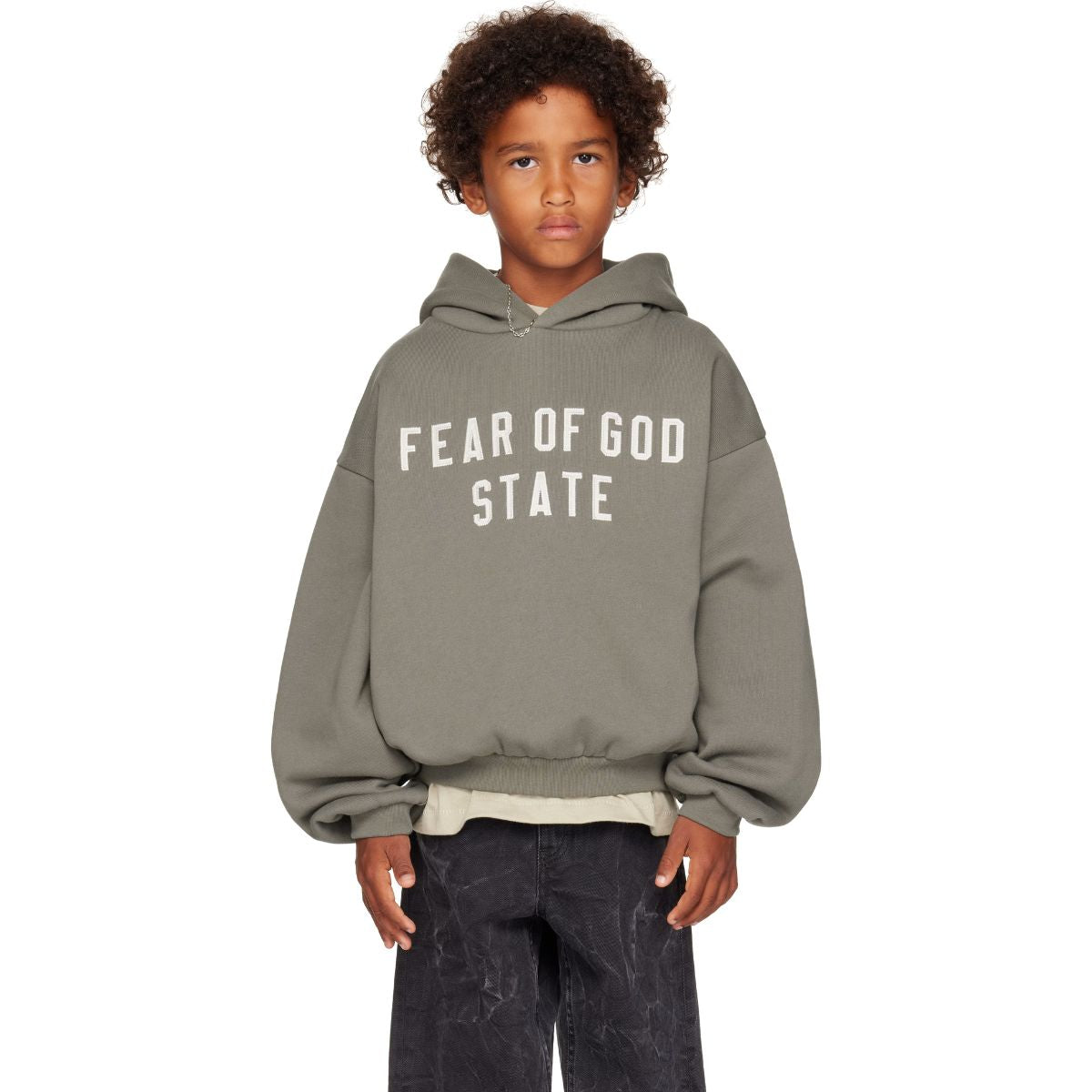 Fear Of God Essentials STATE Kids 90s Fit Fleece Hoodie