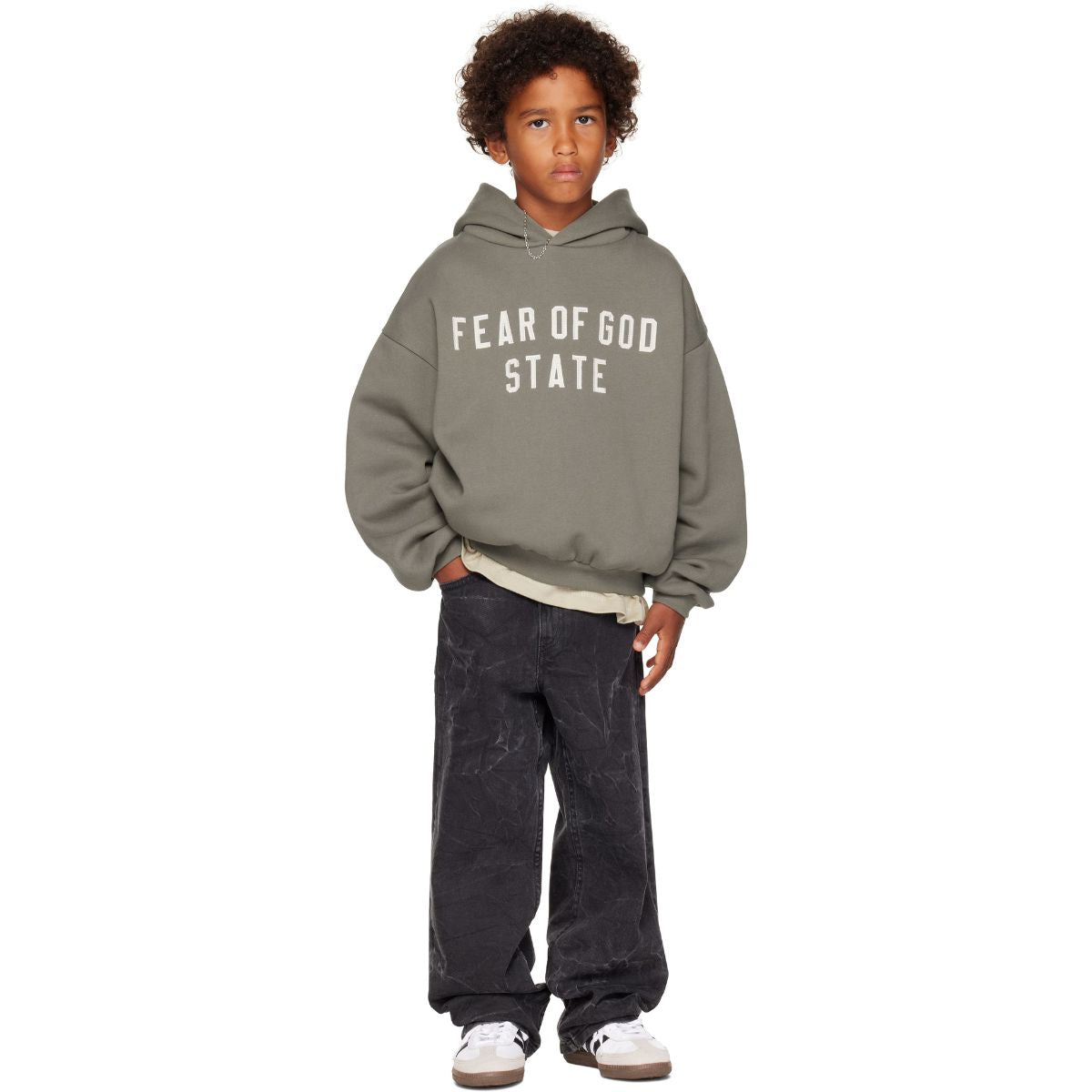 Fear Of God Essentials STATE Kids 90s Fit Fleece Hoodie