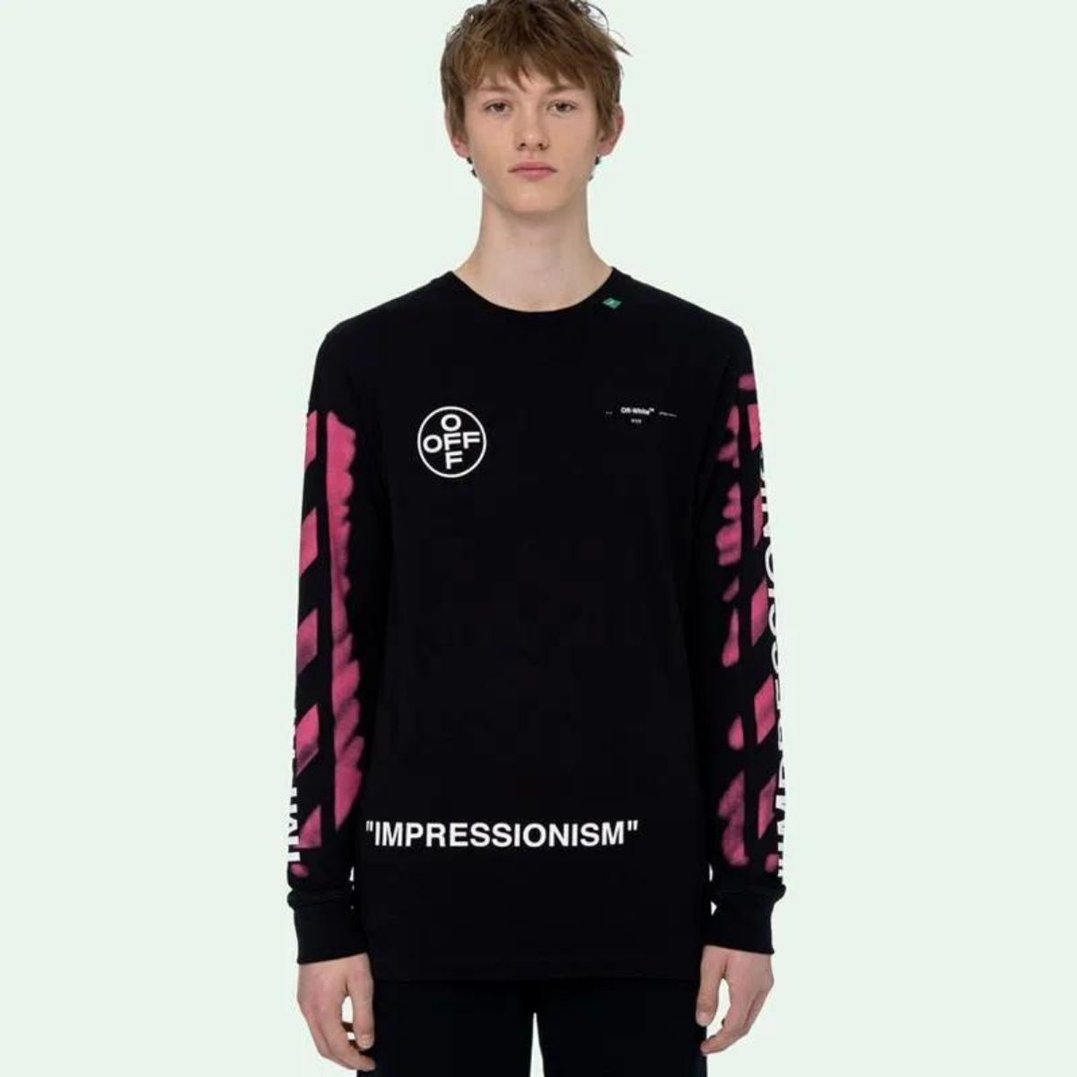 Off White Stencil Long Sleeve T-Shirt T-shirt