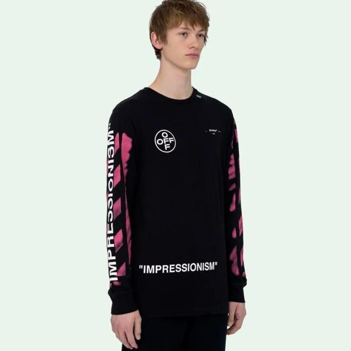 Off White Stencil Long Sleeve T-Shirt T-shirt