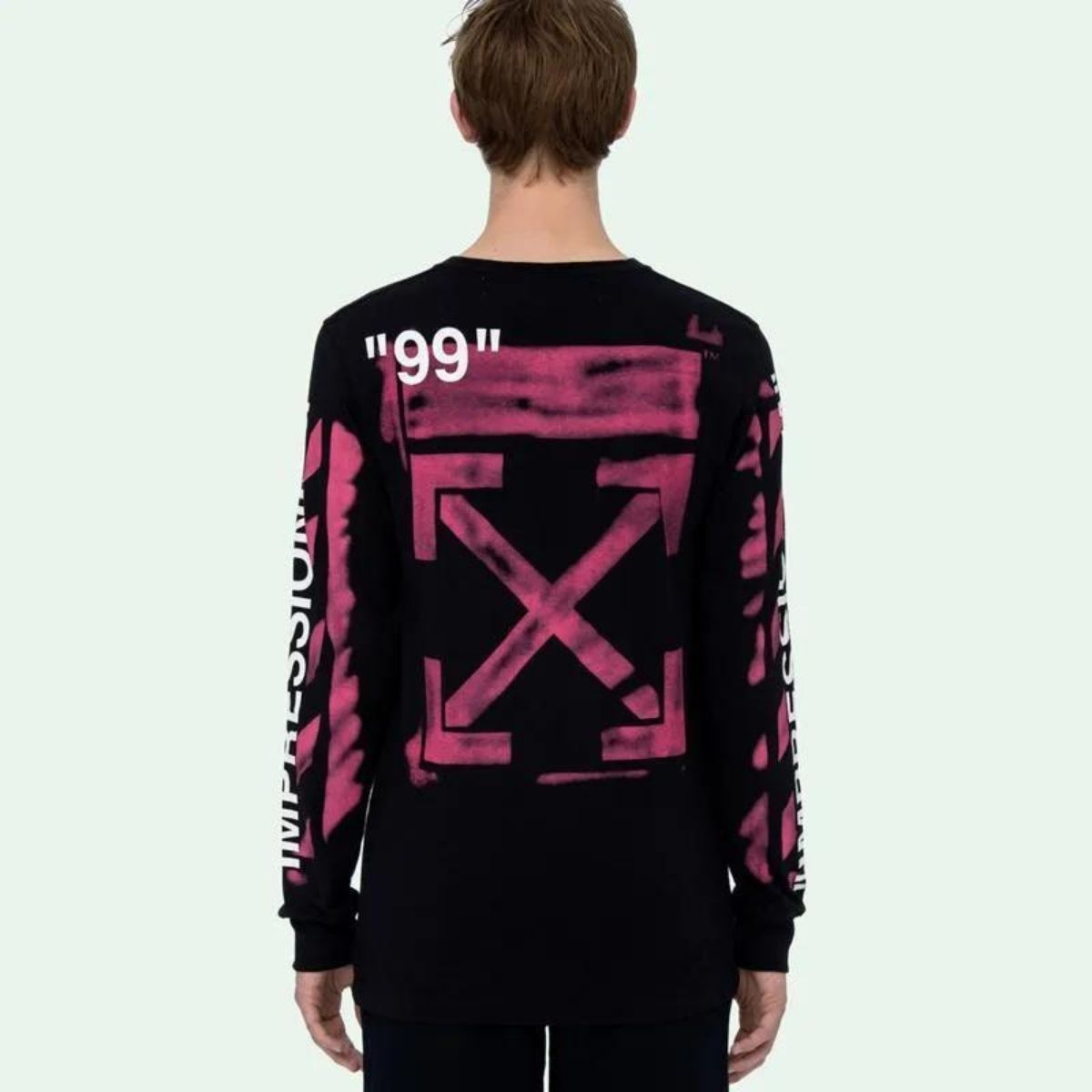 Off White Stencil Long Sleeve T-Shirt T-shirt