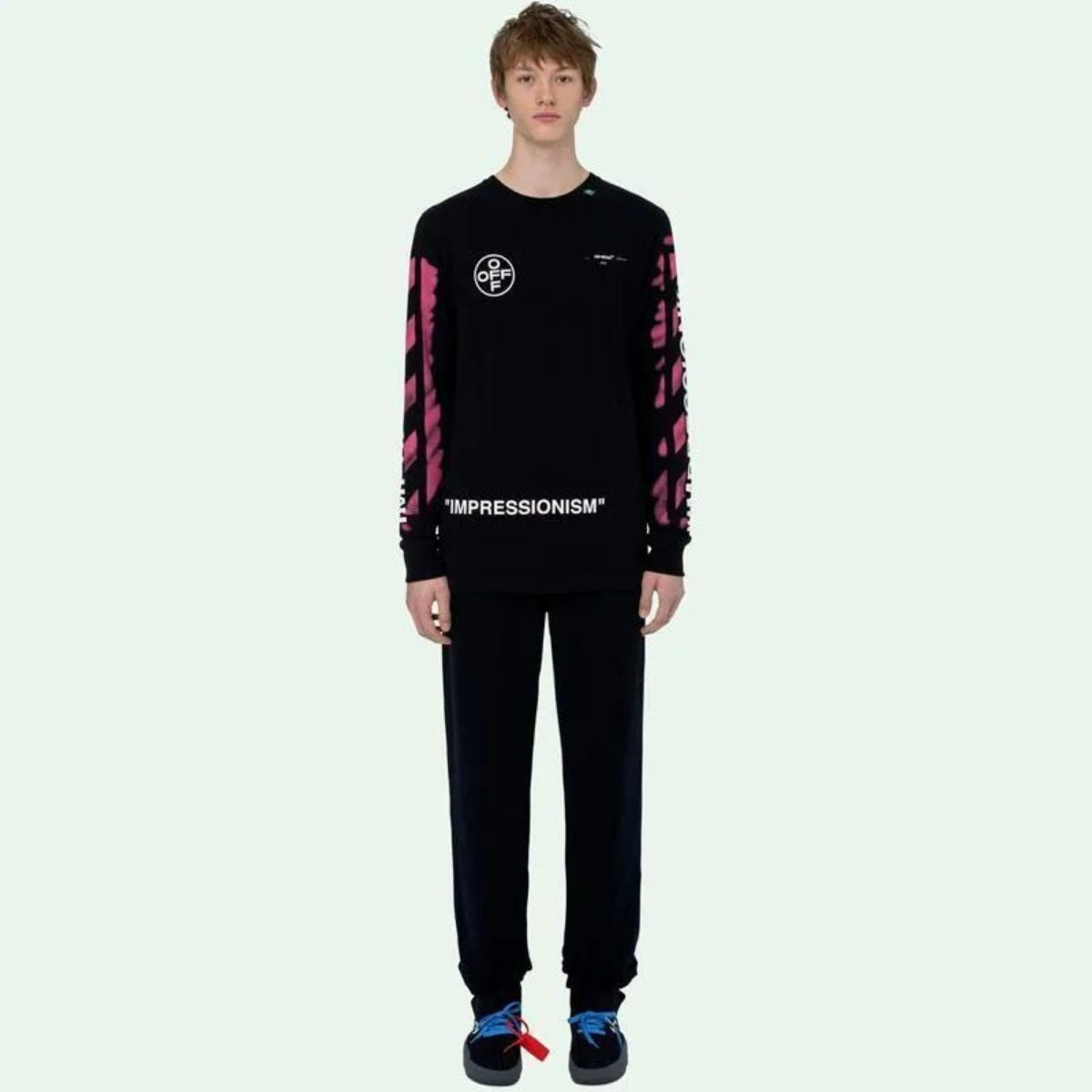 Off White Stencil Long Sleeve T-Shirt T-shirt