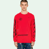 Off White Stencil Long Sleeve T-Shirt T-shirt