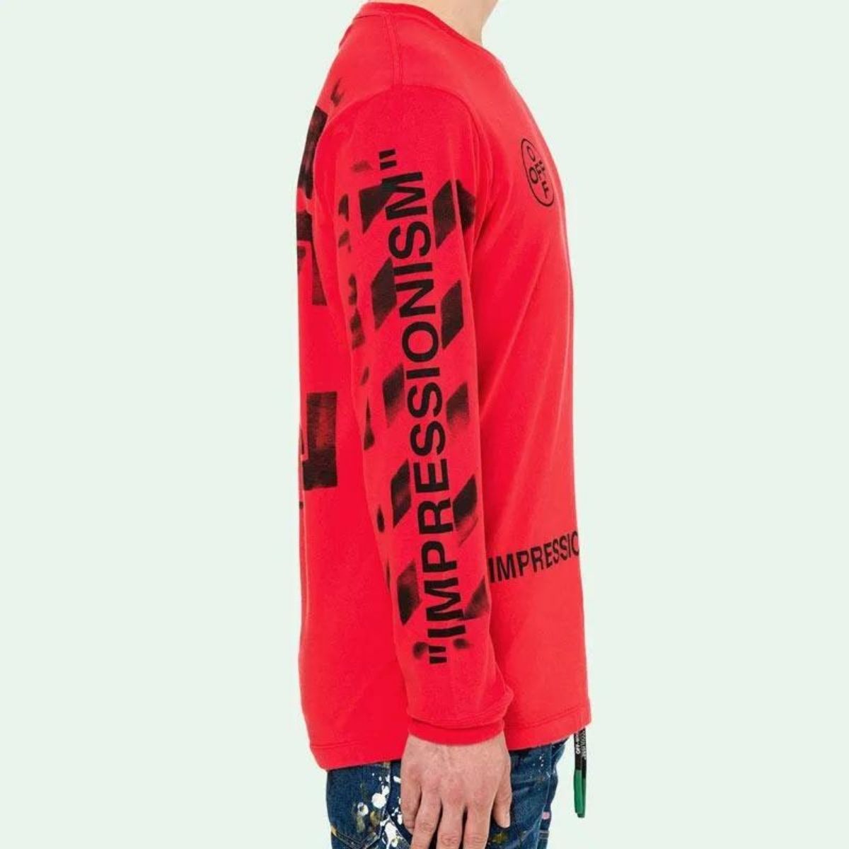 Off White Stencil Long Sleeve T-Shirt T-shirt