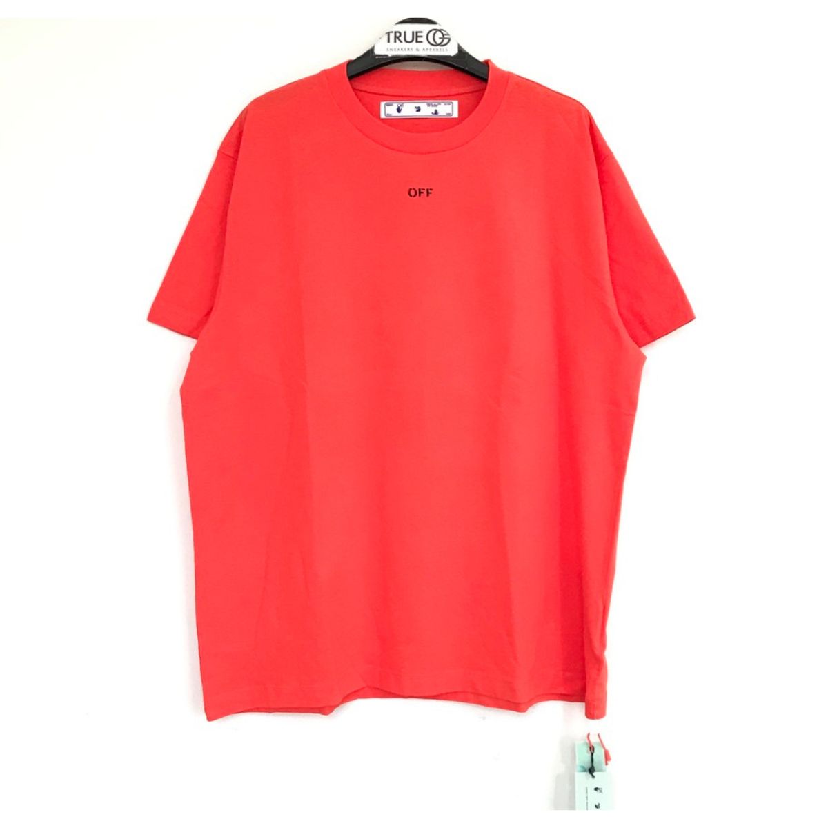 Off White Stencil S/S Slim Fit T-shirt Orange Black