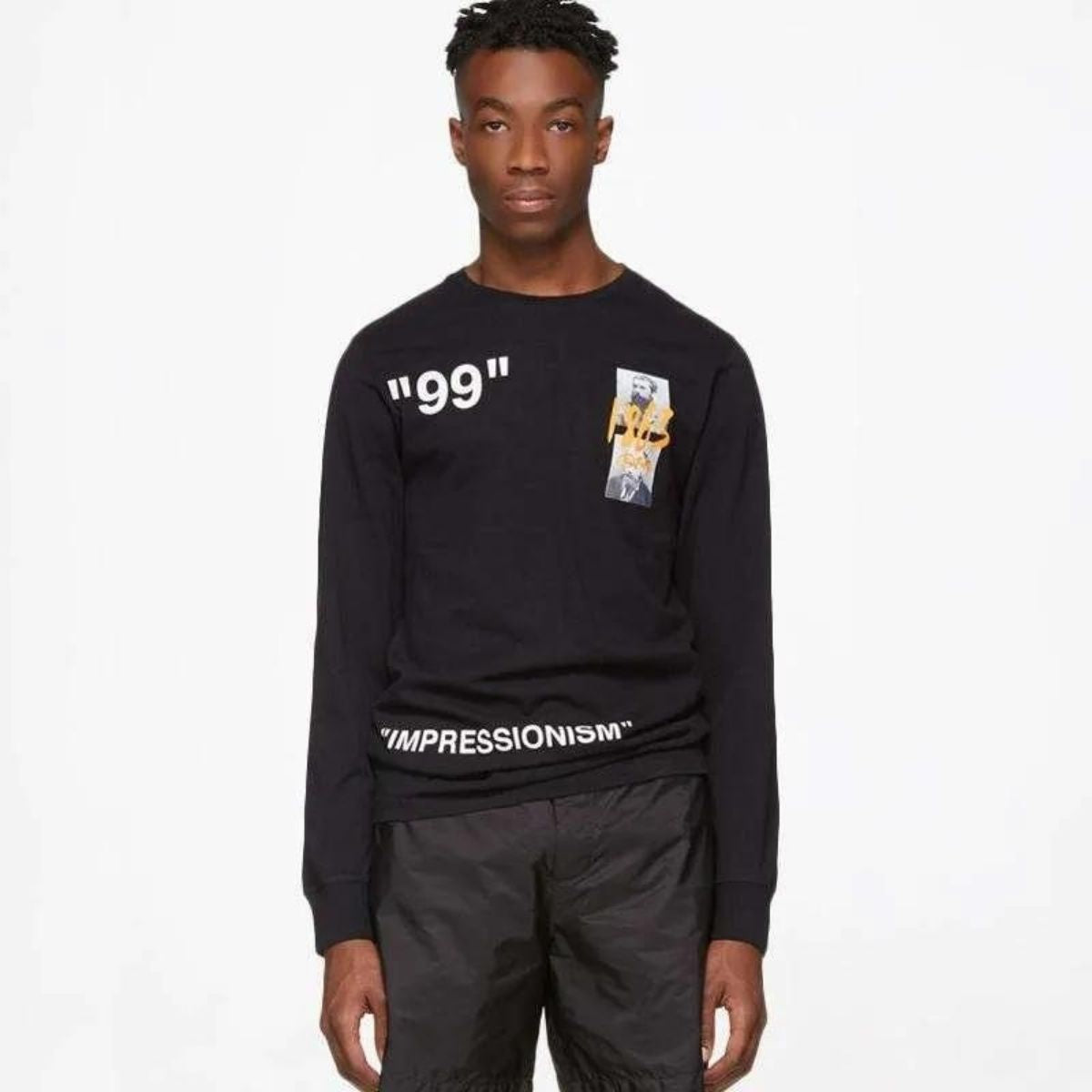 Off White Summer Long sleeve T-shirt Black