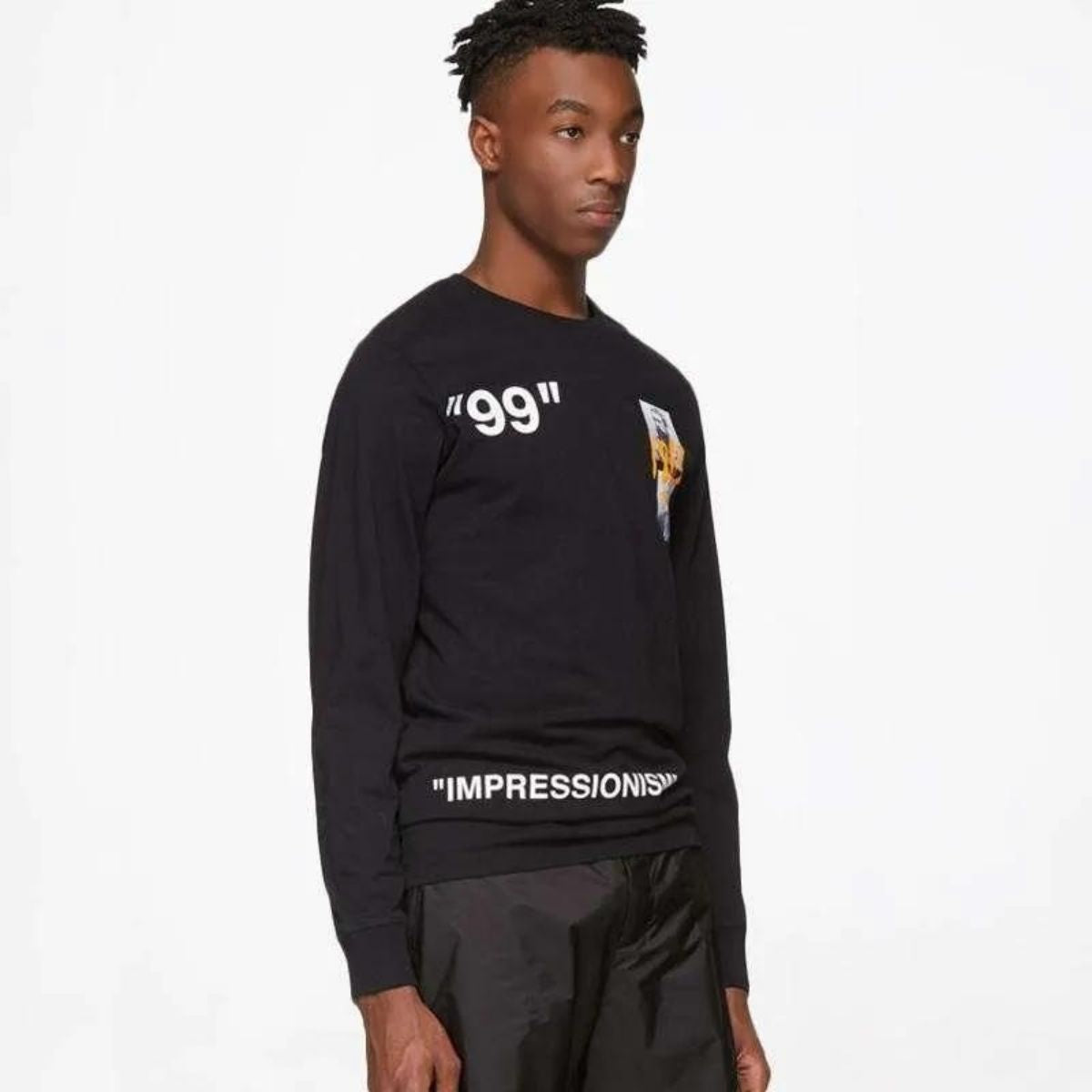 Off White Summer Long sleeve T-shirt Black