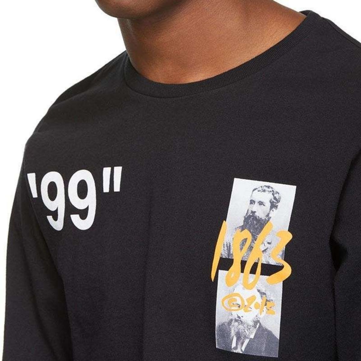 Off White Summer Long sleeve T-shirt Black