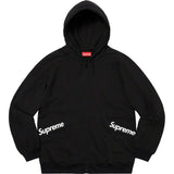 Supreme Color Blocked Jaket Zip Up Hoodie Black