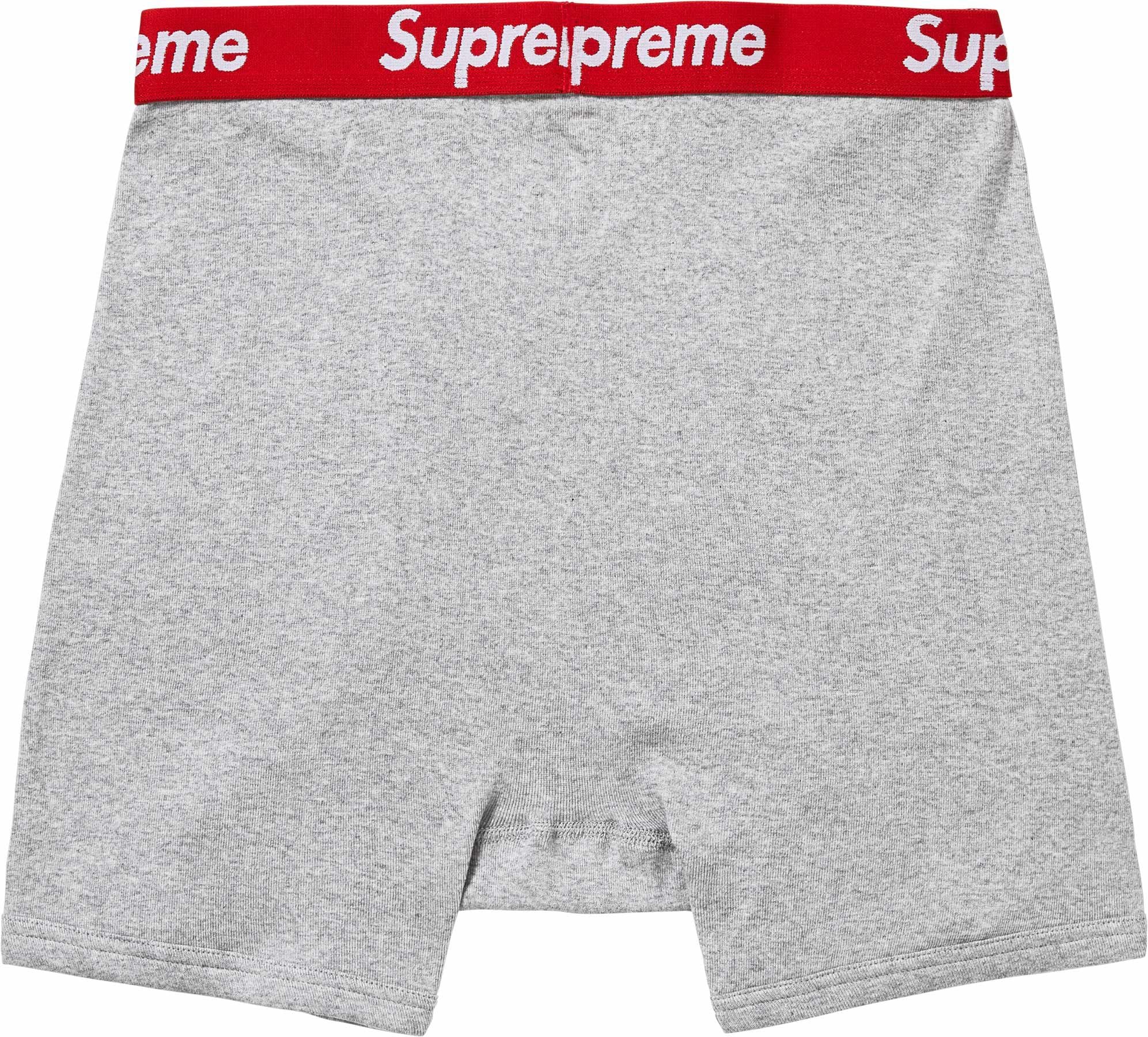 Supreme Hanes Boxer Briefs (2 Pack) Grey