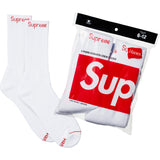 Supreme Hanes Crew Socks Kaos Kaki (4 PACK)