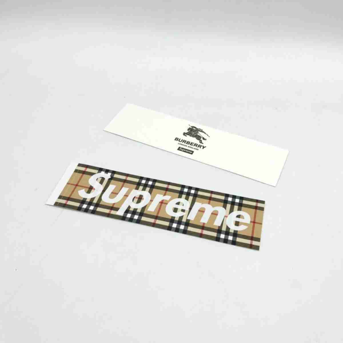 Supreme x Burberry Box Logo Sticker