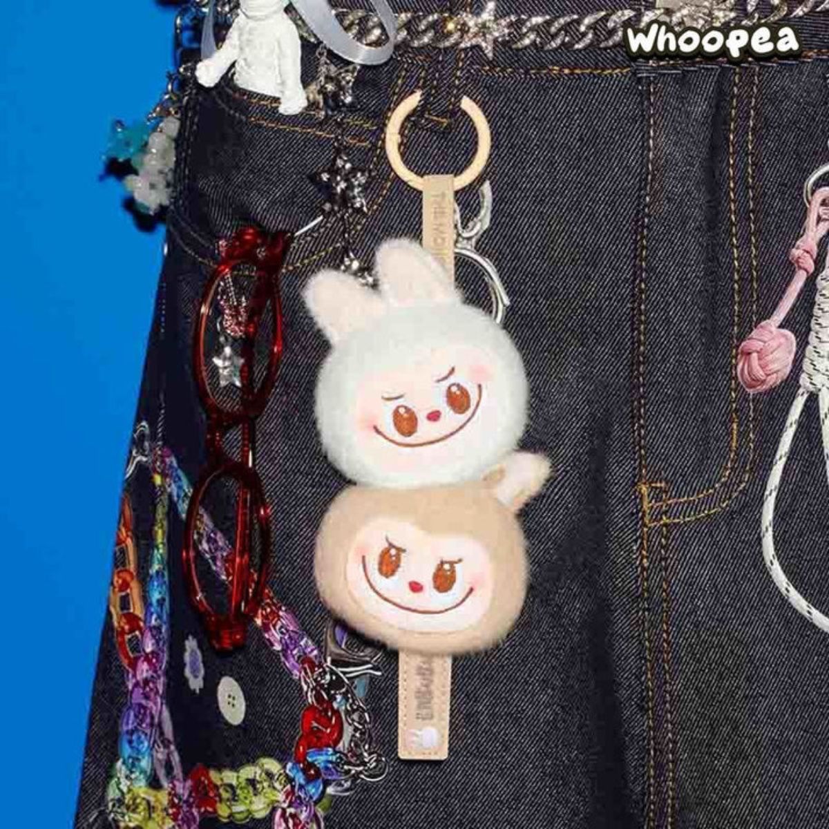 Pop Mart Labubu The Monsters Wacky Mart Series Seafood Balls Plush Pendant