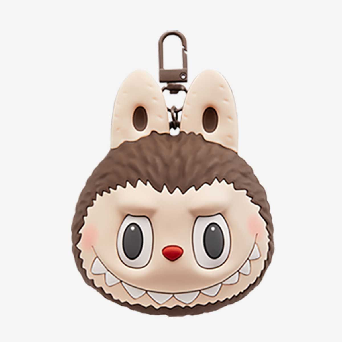 Pop Mart Labubu Brown Silicone Earphone Airpods Case Bag Charm