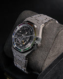 AP RO Frosted WG Openworked Rainbow Baguette Bezel 15412BC.YG.1224BC.03-B