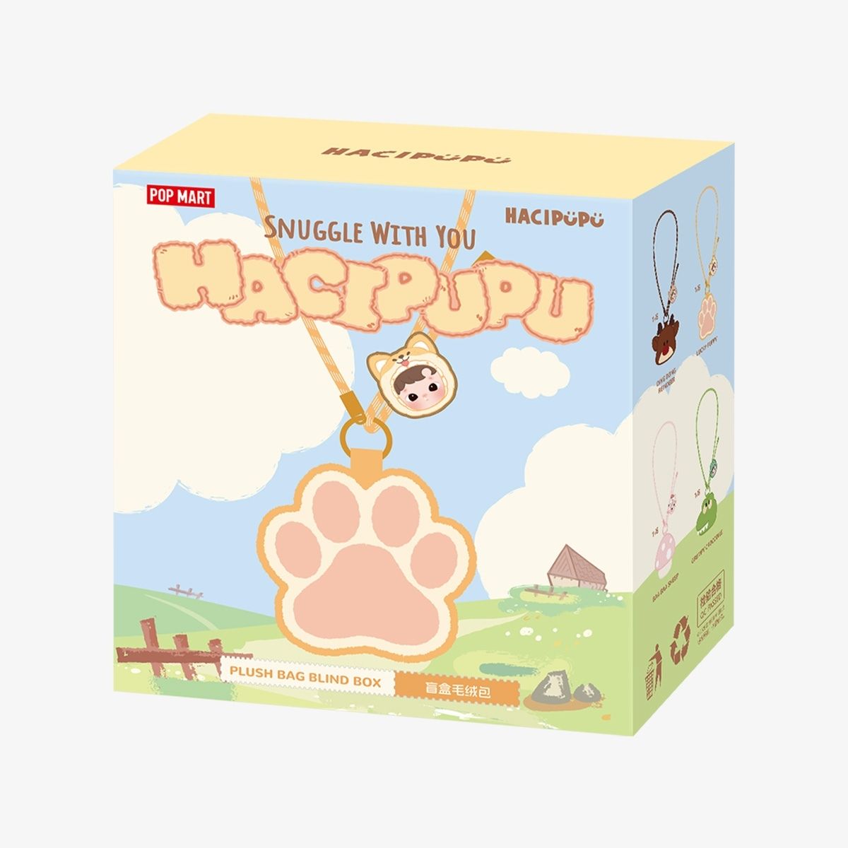 Pop Mart Hacipupu Snuggle With You Plush Bag