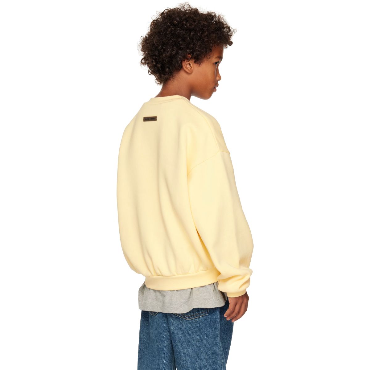 Fear Of God Essentials State Kids 90s Fit Fleece Crewneck Sweatshirt